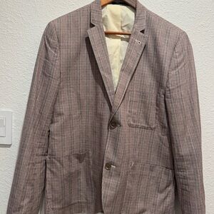 Top shop Brown Checkered Blazer